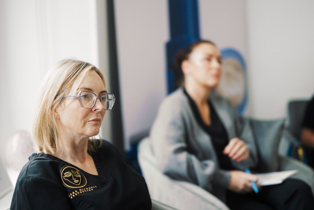 Students at the ATA during a training course with Dr Lauren.